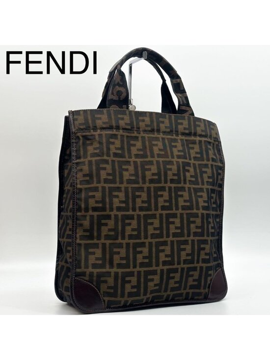 Fendi Handbags - ★SOLD★ Fendi Zucca Tote Canvas Leather Foldable Rare